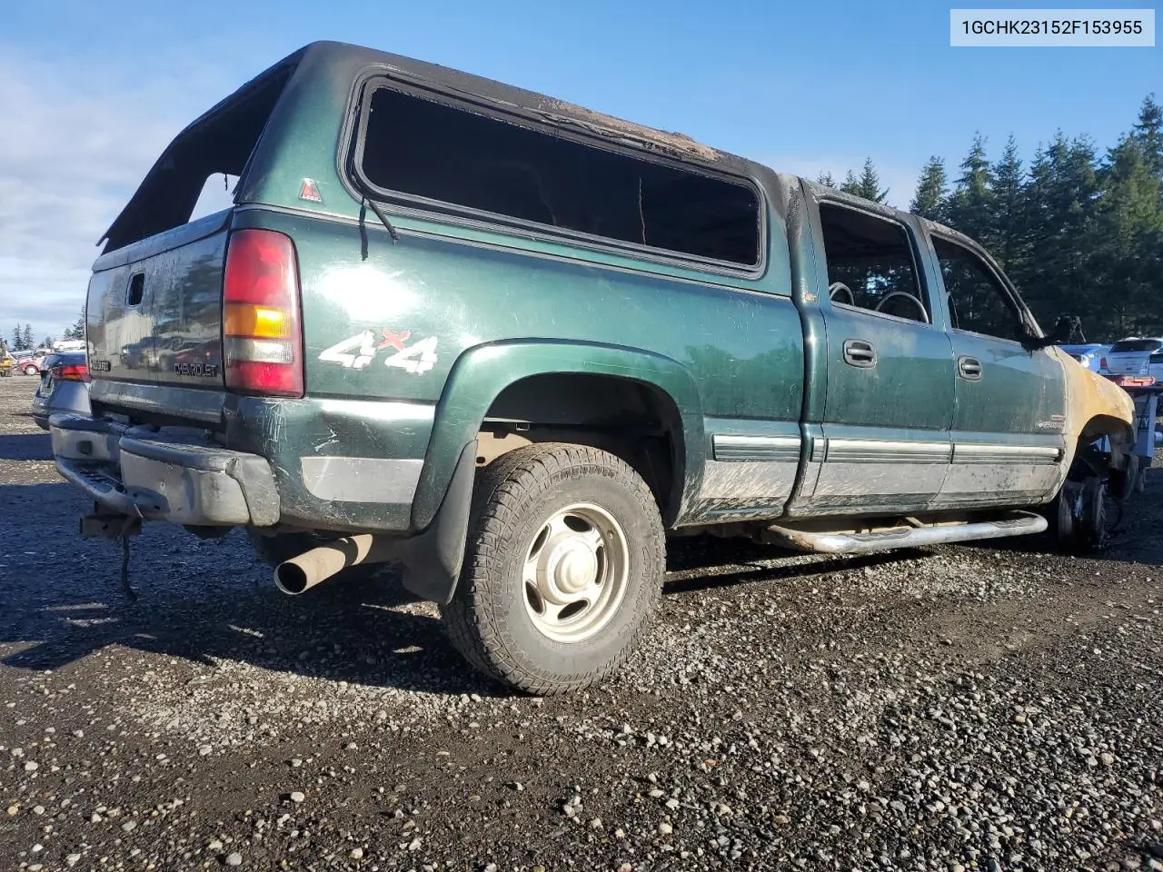 1GCHK23152F153955 2002 Chevrolet Silverado K2500 Heavy Duty