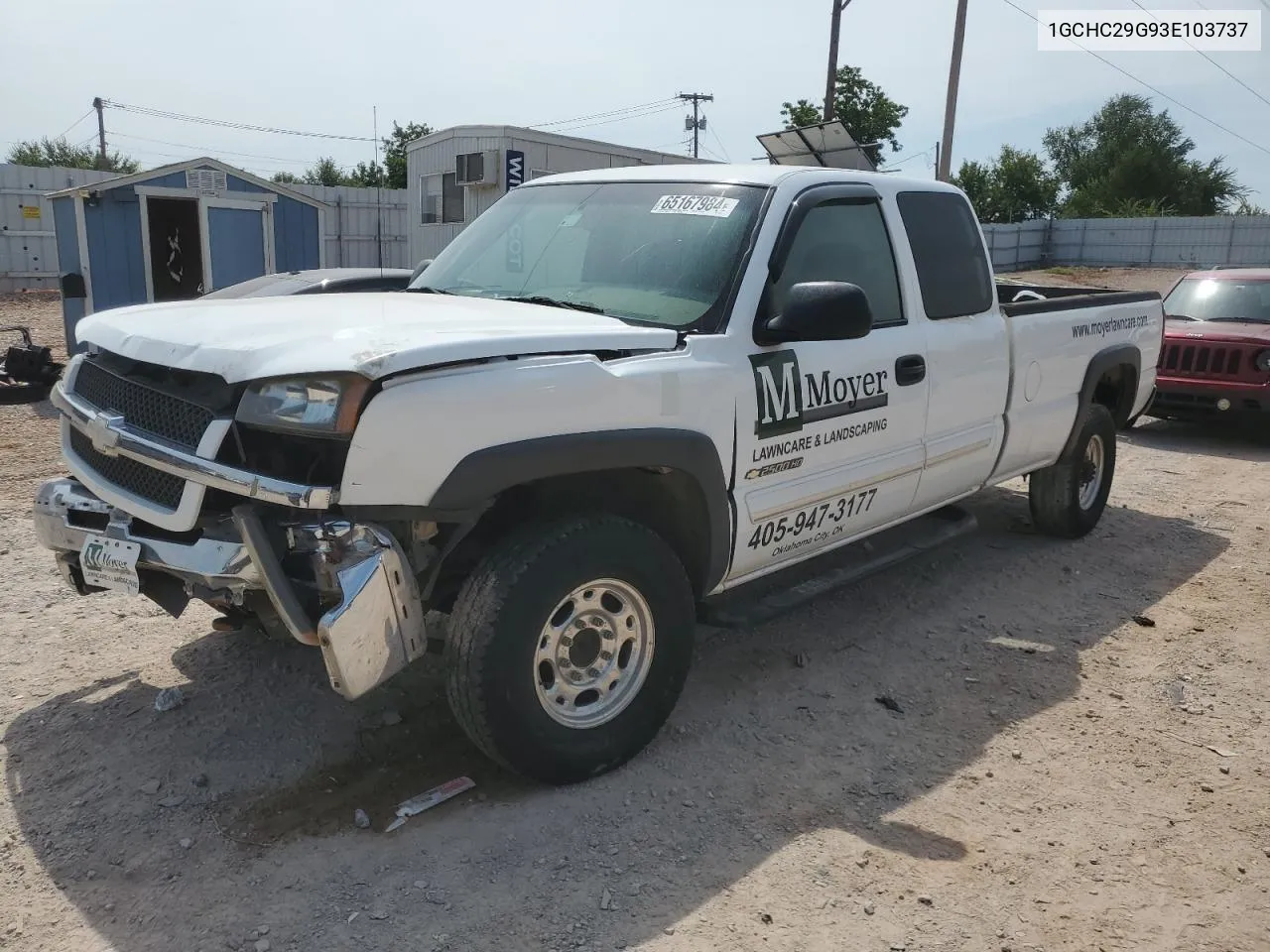 2003 Chevrolet Silverado C2500 Heavy Duty VIN: 1GCHC29G93E103737 Lot: 65167984