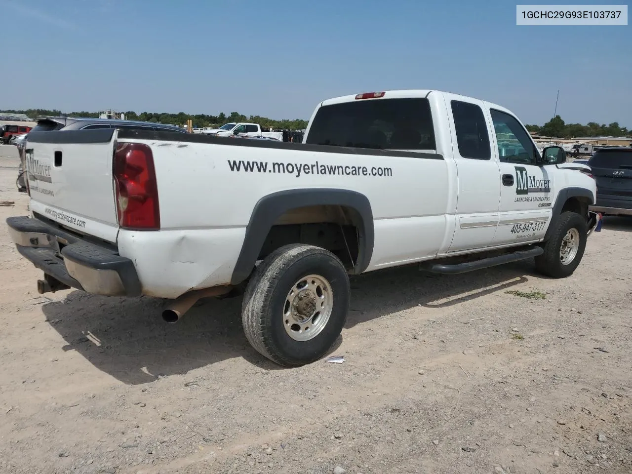 2003 Chevrolet Silverado C2500 Heavy Duty VIN: 1GCHC29G93E103737 Lot: 65167984