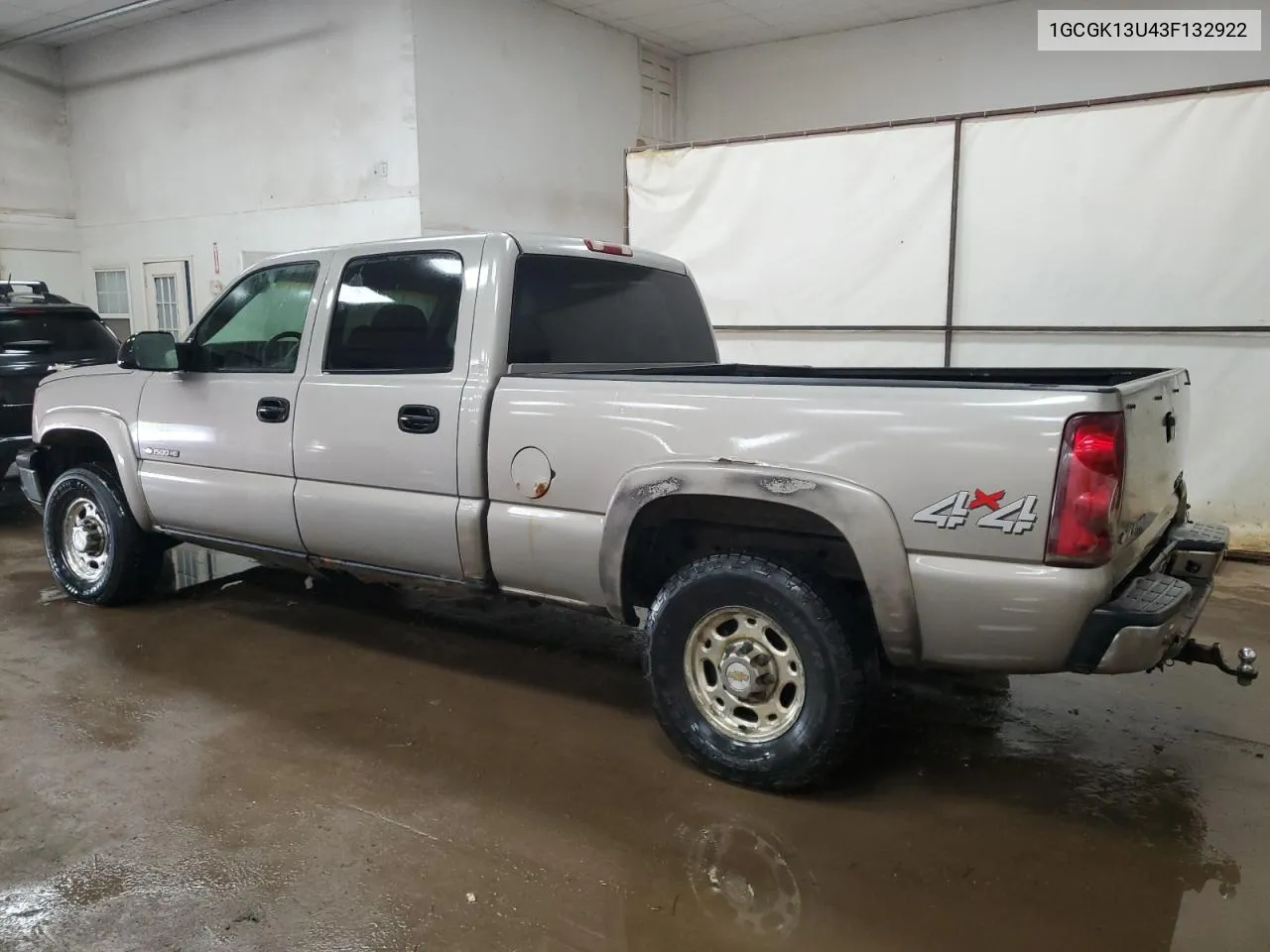 2003 Chevrolet Silverado K1500 Heavy Duty VIN: 1GCGK13U43F132922 Lot: 68942804