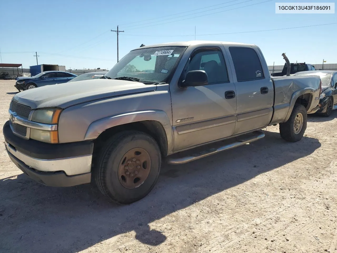 2003 Chevrolet Silverado K1500 Heavy Duty VIN: 1GCGK13U43F186091 Lot: 72749684