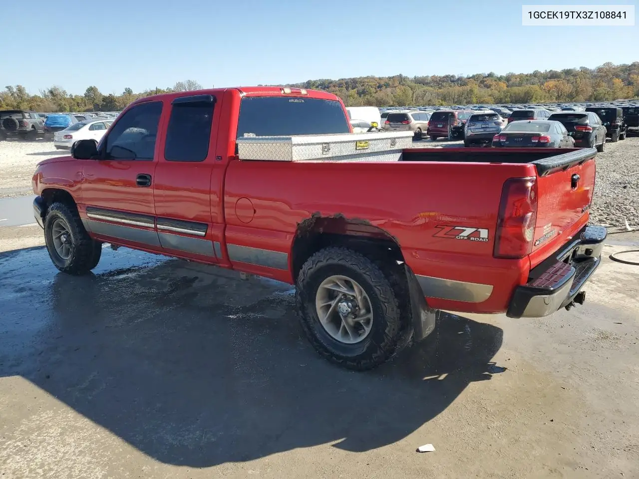 1GCEK19TX3Z108841 2003 Chevrolet Silverado K1500
