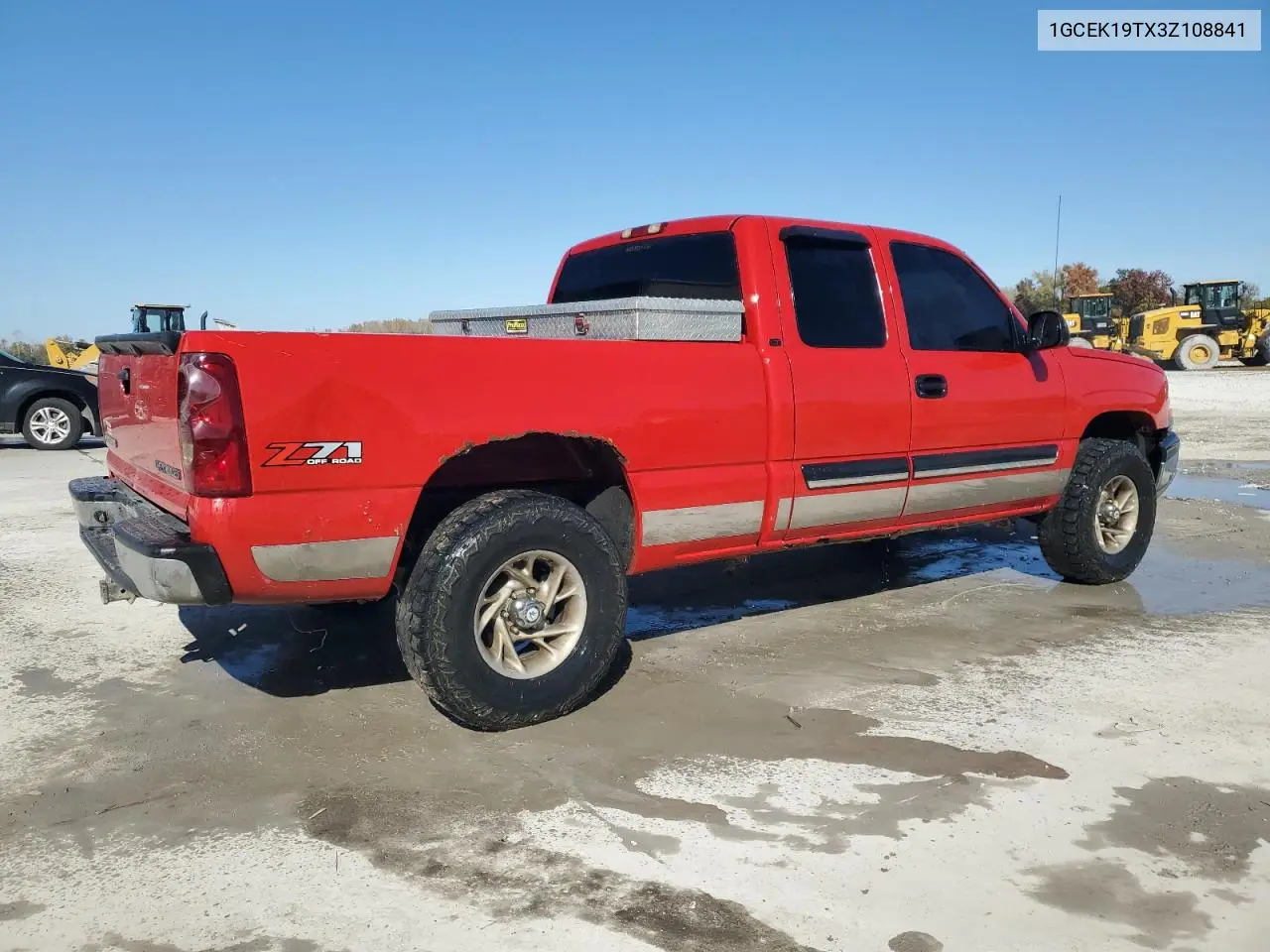 1GCEK19TX3Z108841 2003 Chevrolet Silverado K1500