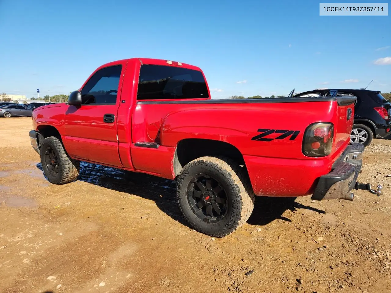 1GCEK14T93Z357414 2003 Chevrolet Silverado K1500