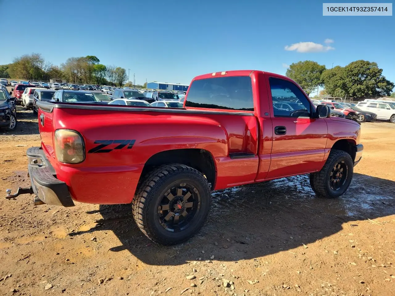 1GCEK14T93Z357414 2003 Chevrolet Silverado K1500