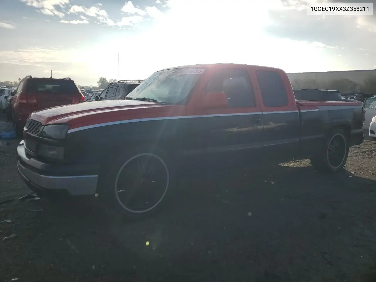 1GCEC19XX3Z358211 2003 Chevrolet Silverado C1500
