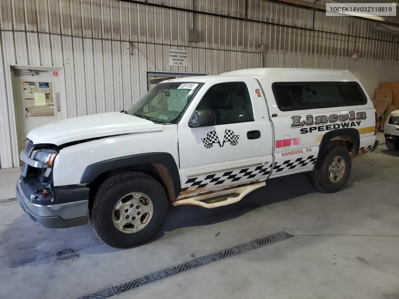 1GCEK14V03Z118819 2003 Chevrolet Silverado K1500