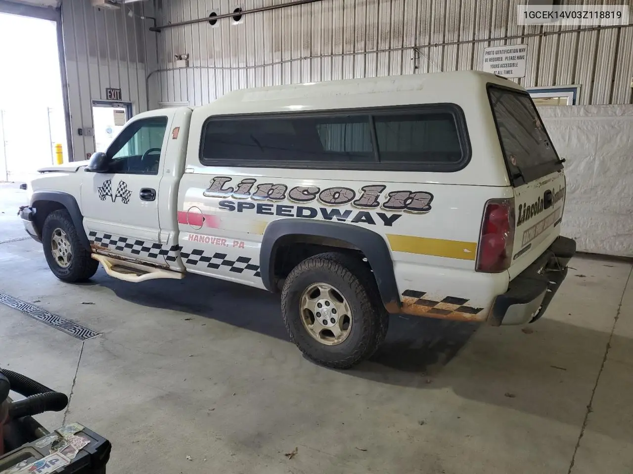 1GCEK14V03Z118819 2003 Chevrolet Silverado K1500