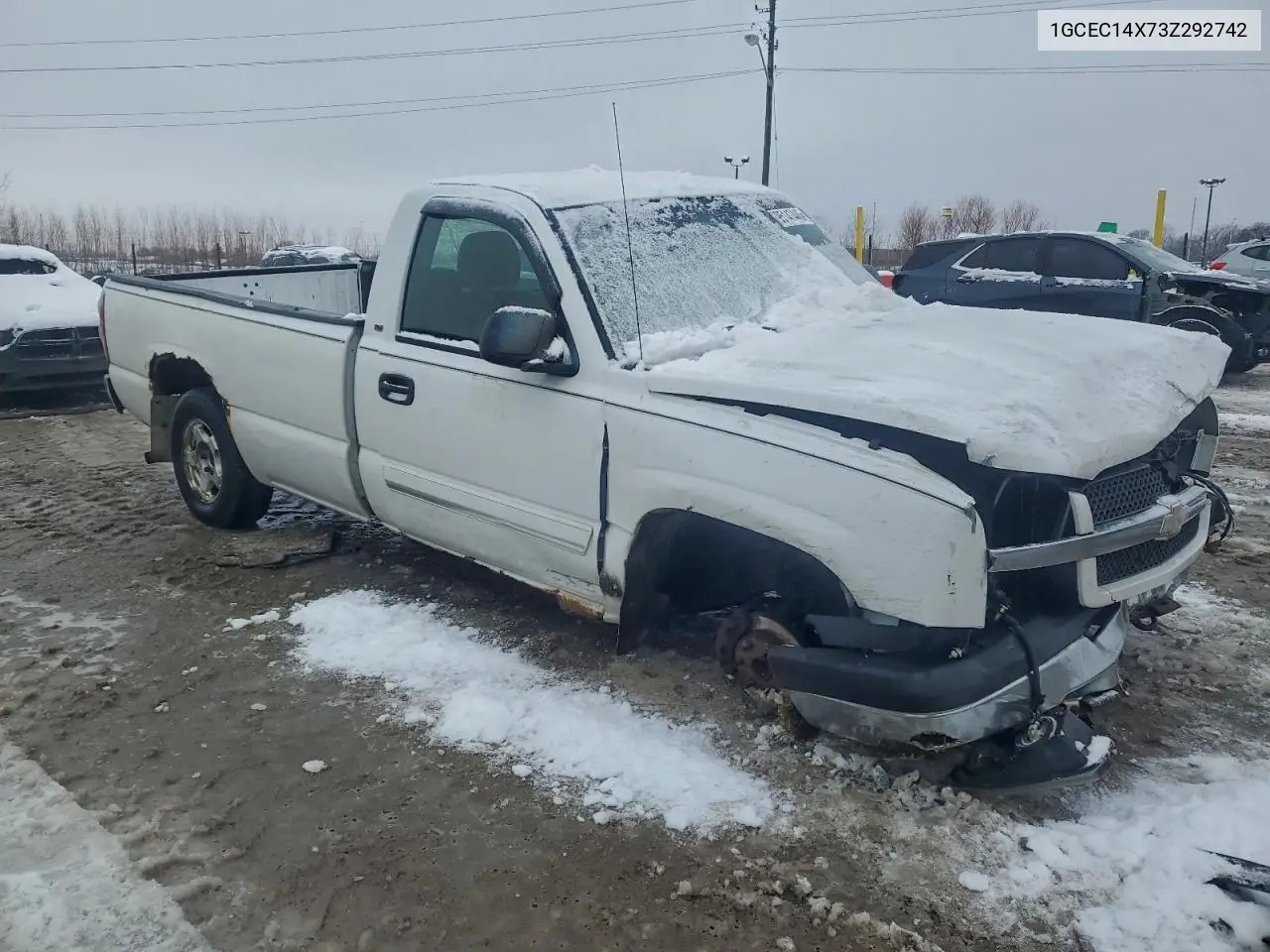 1GCEC14X73Z292742 2003 Chevrolet Silverado C1500