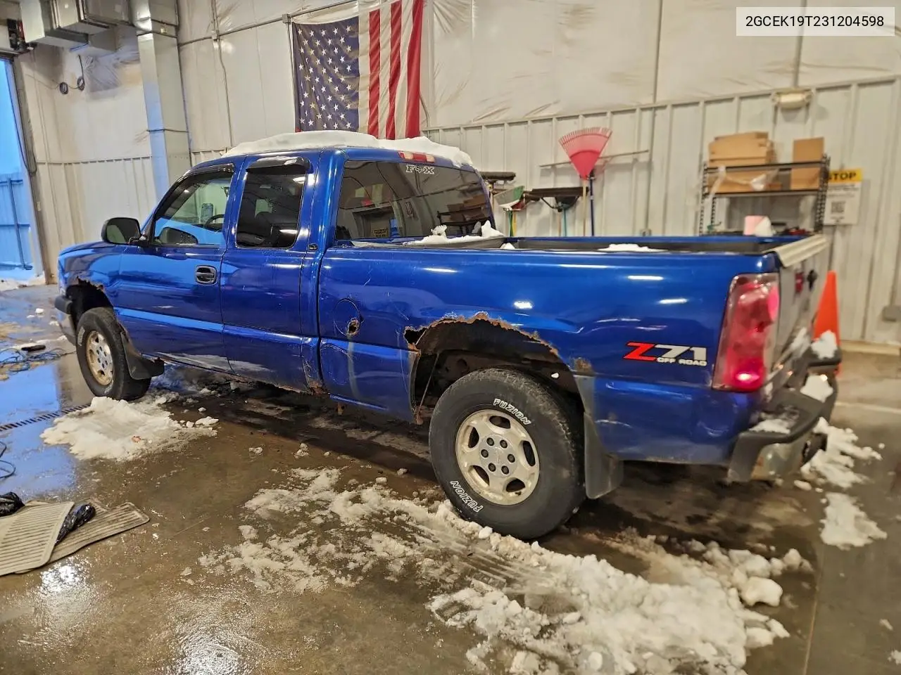 2GCEK19T231204598 2003 Chevrolet Silverado K1500