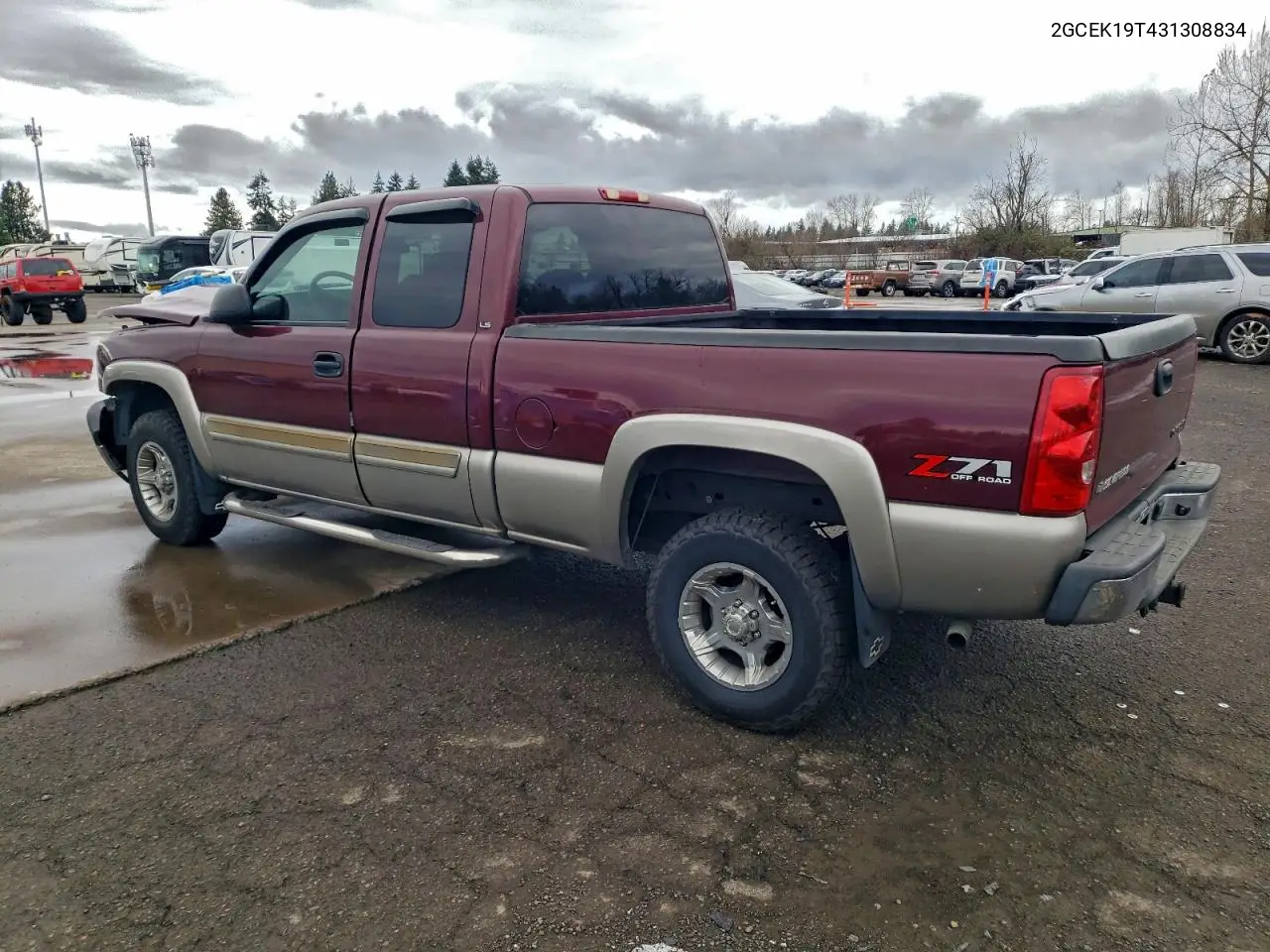 2GCEK19T431308834 2003 Chevrolet Silverado K1500