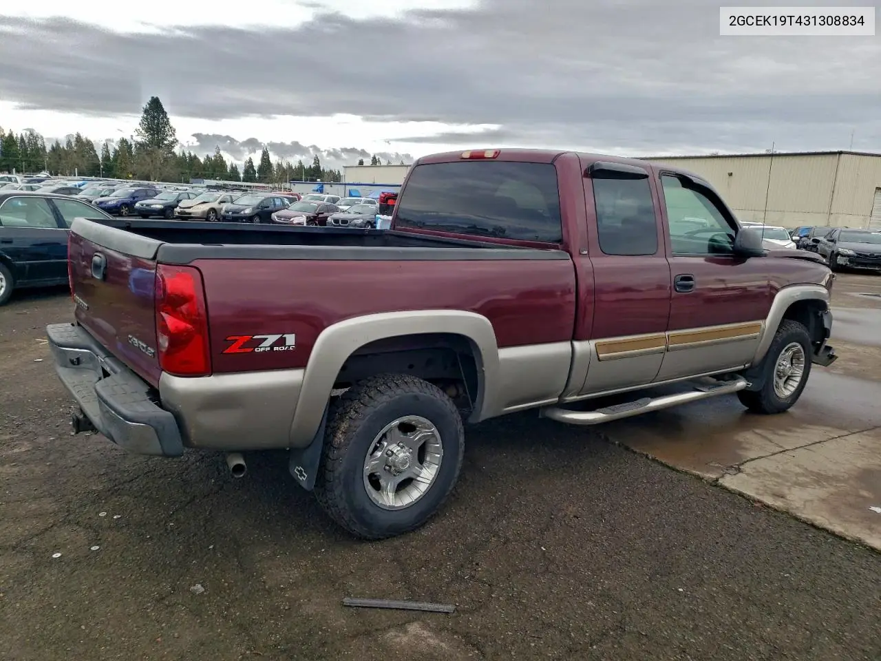 2GCEK19T431308834 2003 Chevrolet Silverado K1500