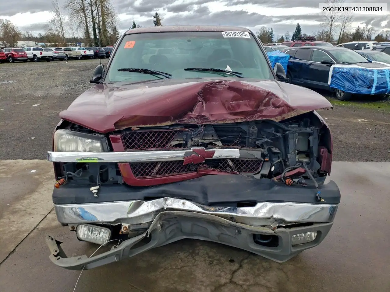 2GCEK19T431308834 2003 Chevrolet Silverado K1500