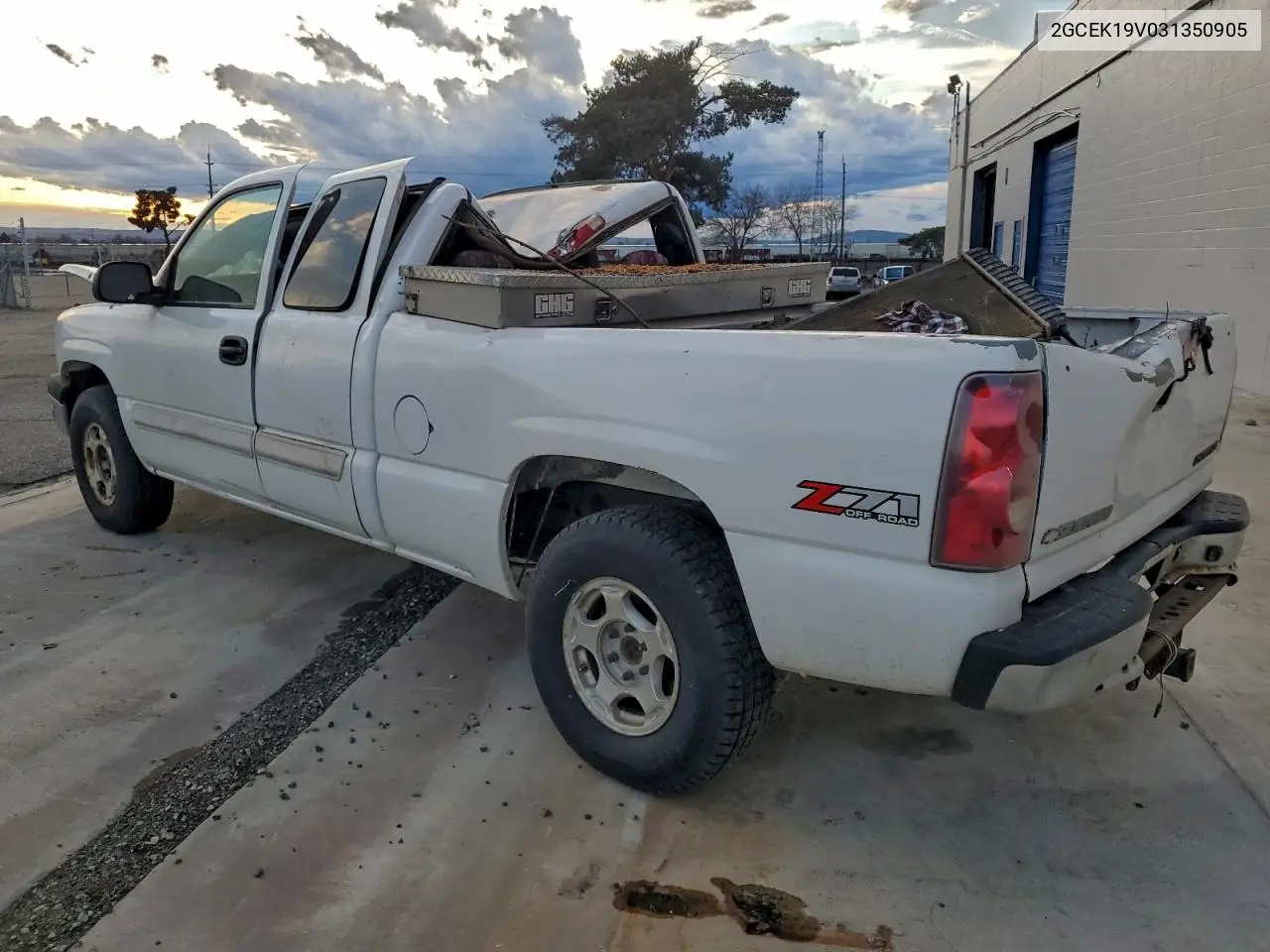 2GCEK19V031350905 2003 Chevrolet Silverado K1500