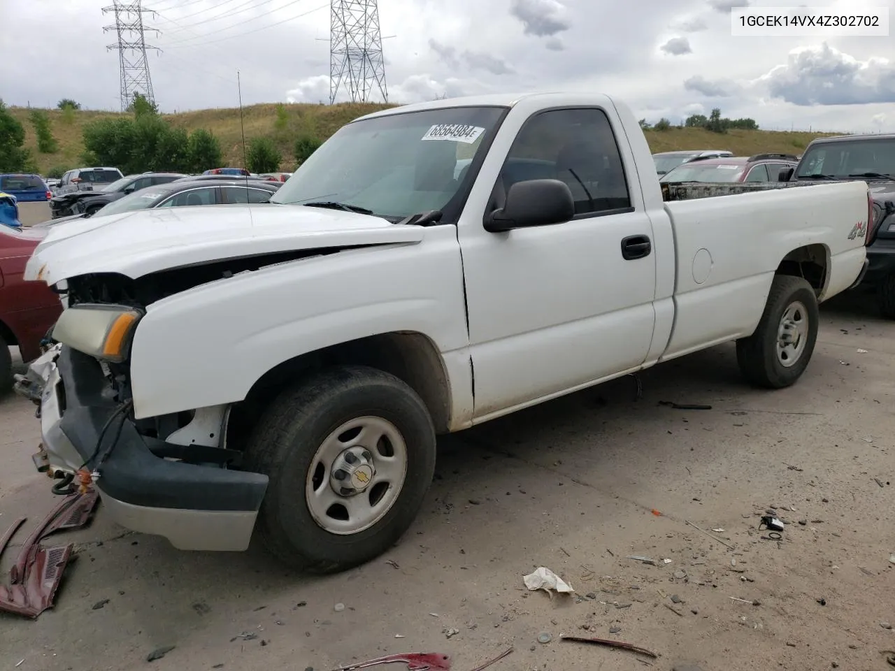 2004 Chevrolet Silverado K1500 VIN: 1GCEK14VX4Z302702 Lot: 68564984