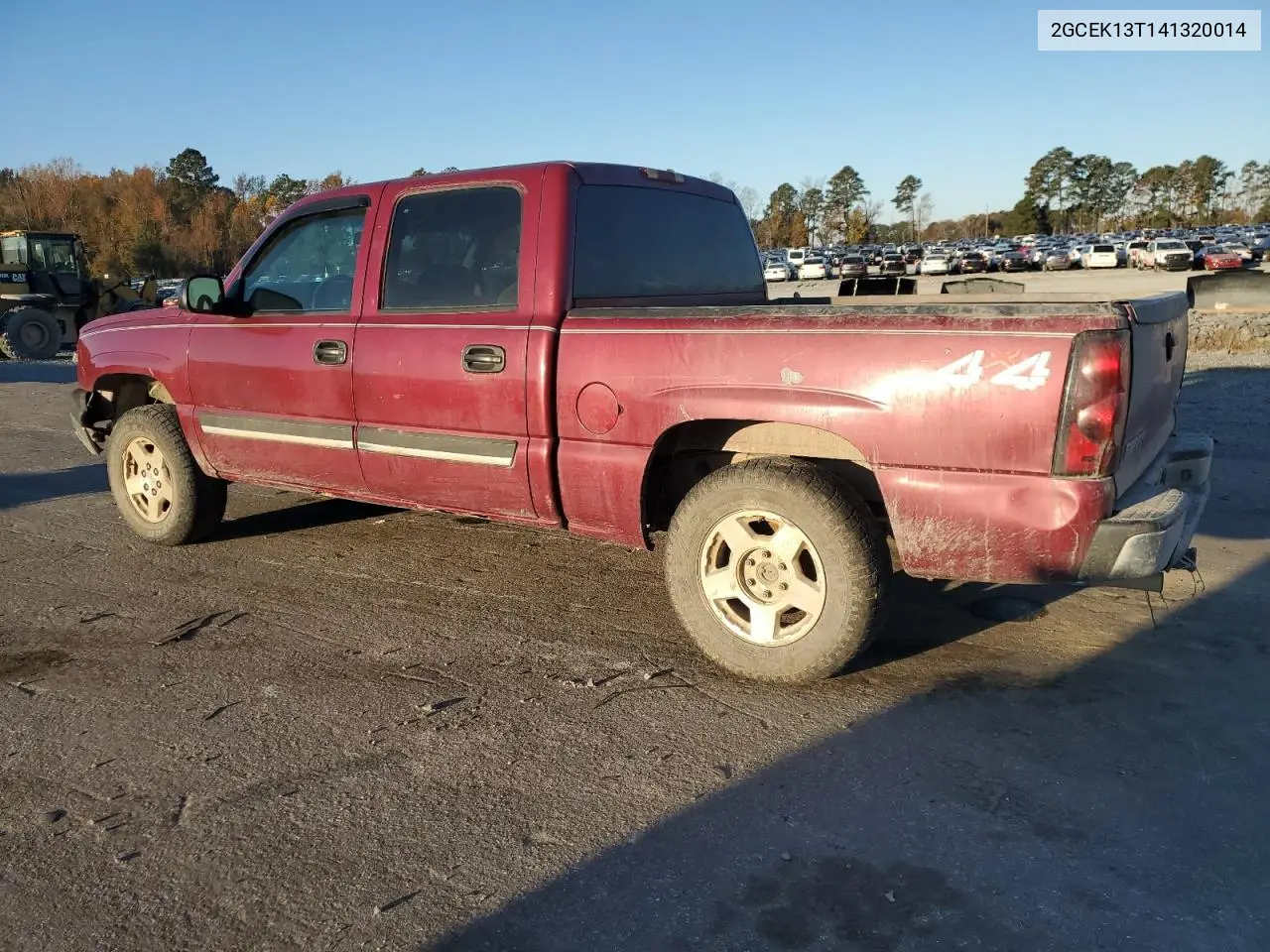 2GCEK13T141320014 2004 Chevrolet Silverado K1500