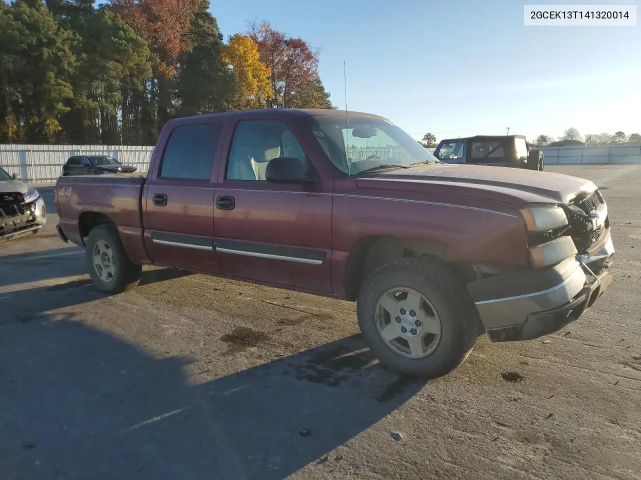 2GCEK13T141320014 2004 Chevrolet Silverado K1500