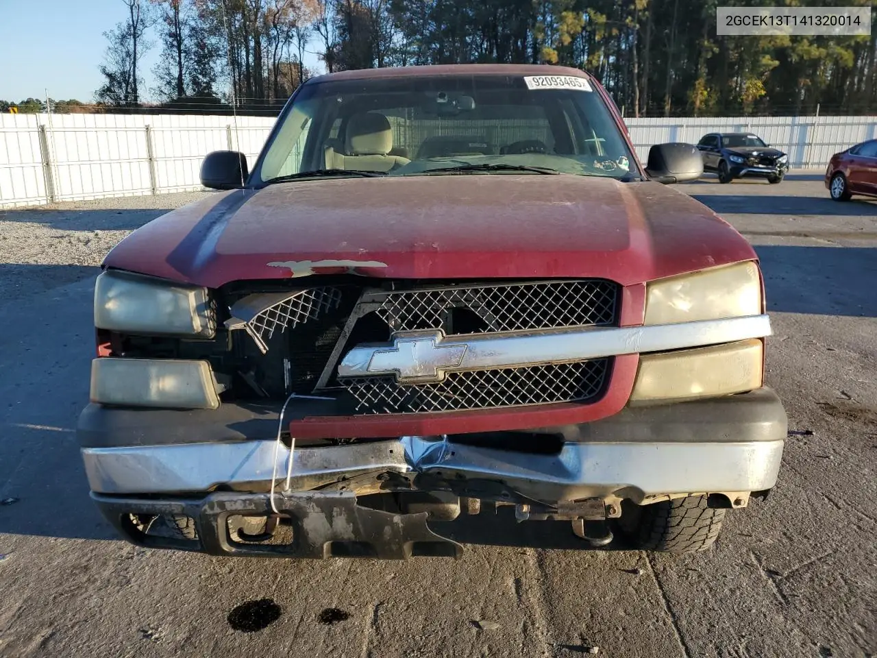 2GCEK13T141320014 2004 Chevrolet Silverado K1500