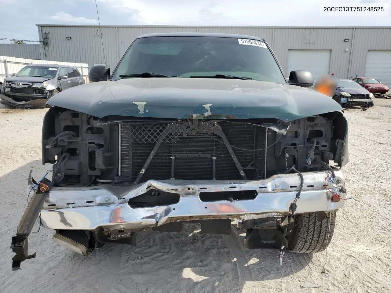 2005 Chevrolet Silverado C1500 VIN: 2GCEC13T751248525 Lot: 51365334