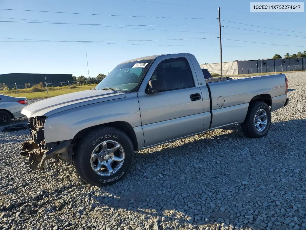 1GCEC14X75Z274647 2005 Chevrolet Silverado C1500