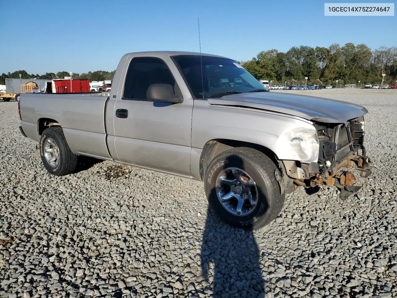 1GCEC14X75Z274647 2005 Chevrolet Silverado C1500