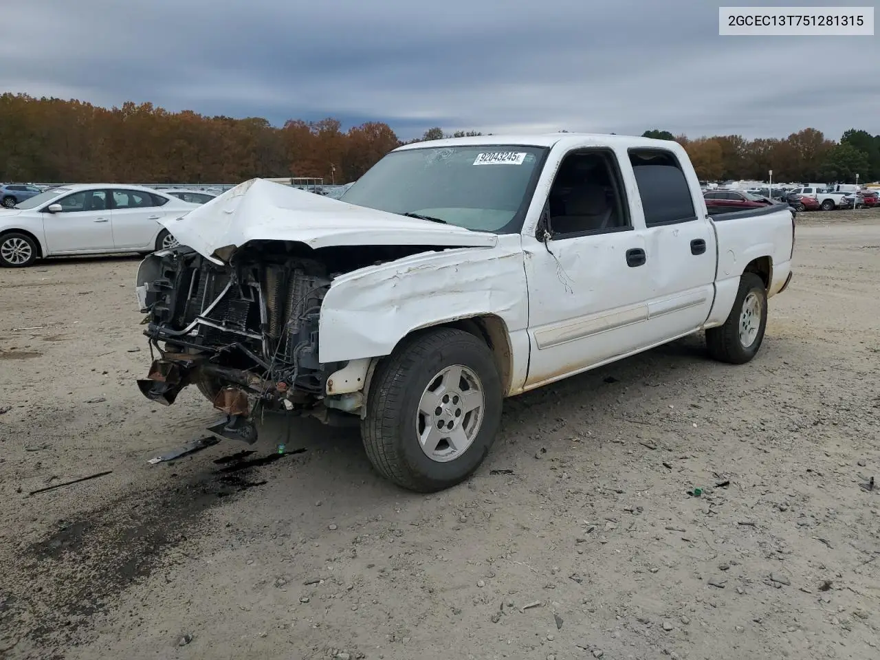 2GCEC13T751281315 2005 Chevrolet Silverado C1500