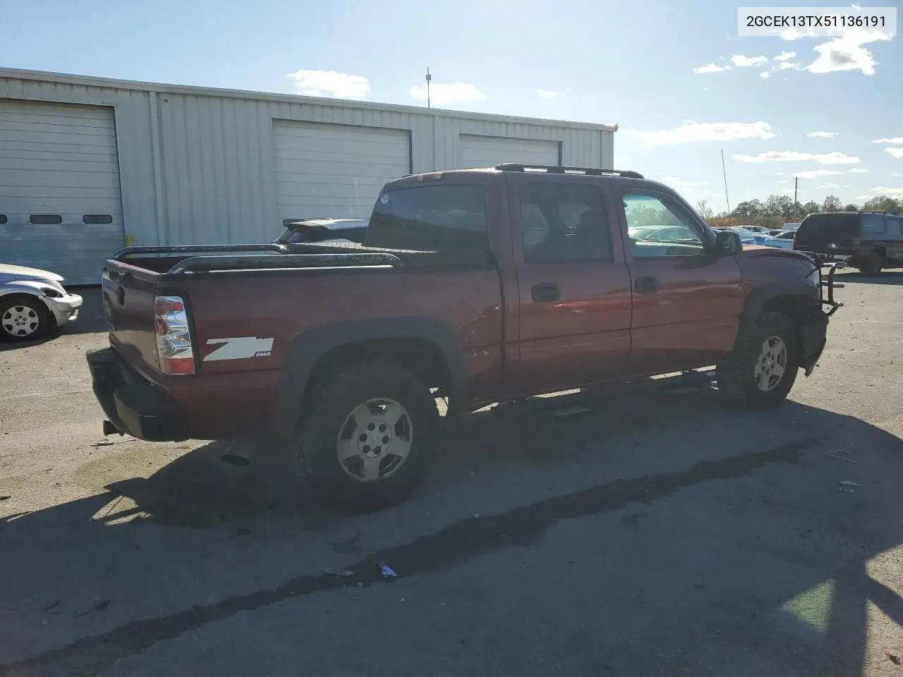 2GCEK13TX51136191 2005 Chevrolet Silverado K1500