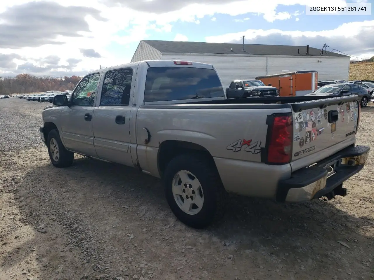 2GCEK13T551381741 2005 Chevrolet Silverado K1500