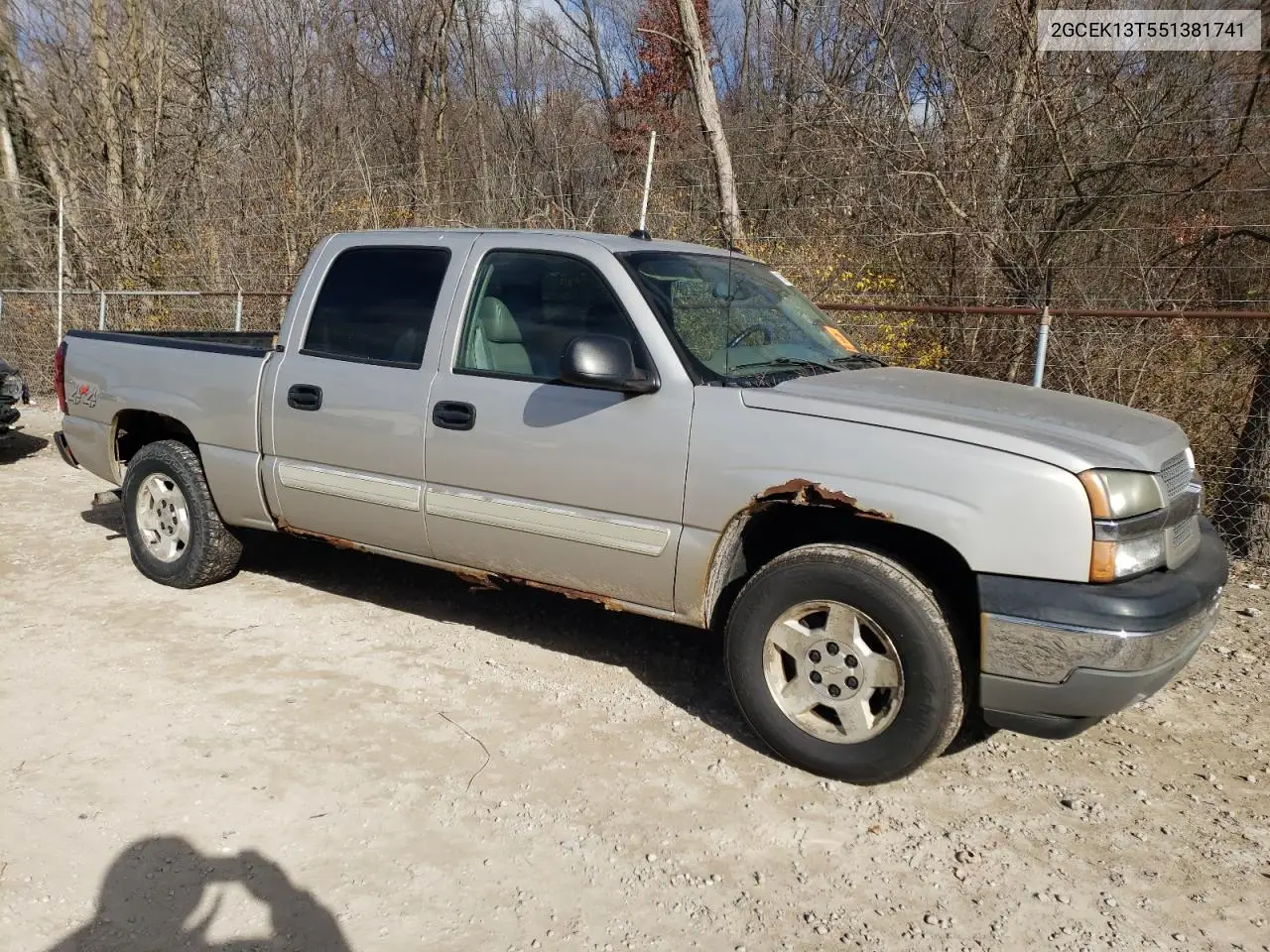 2GCEK13T551381741 2005 Chevrolet Silverado K1500