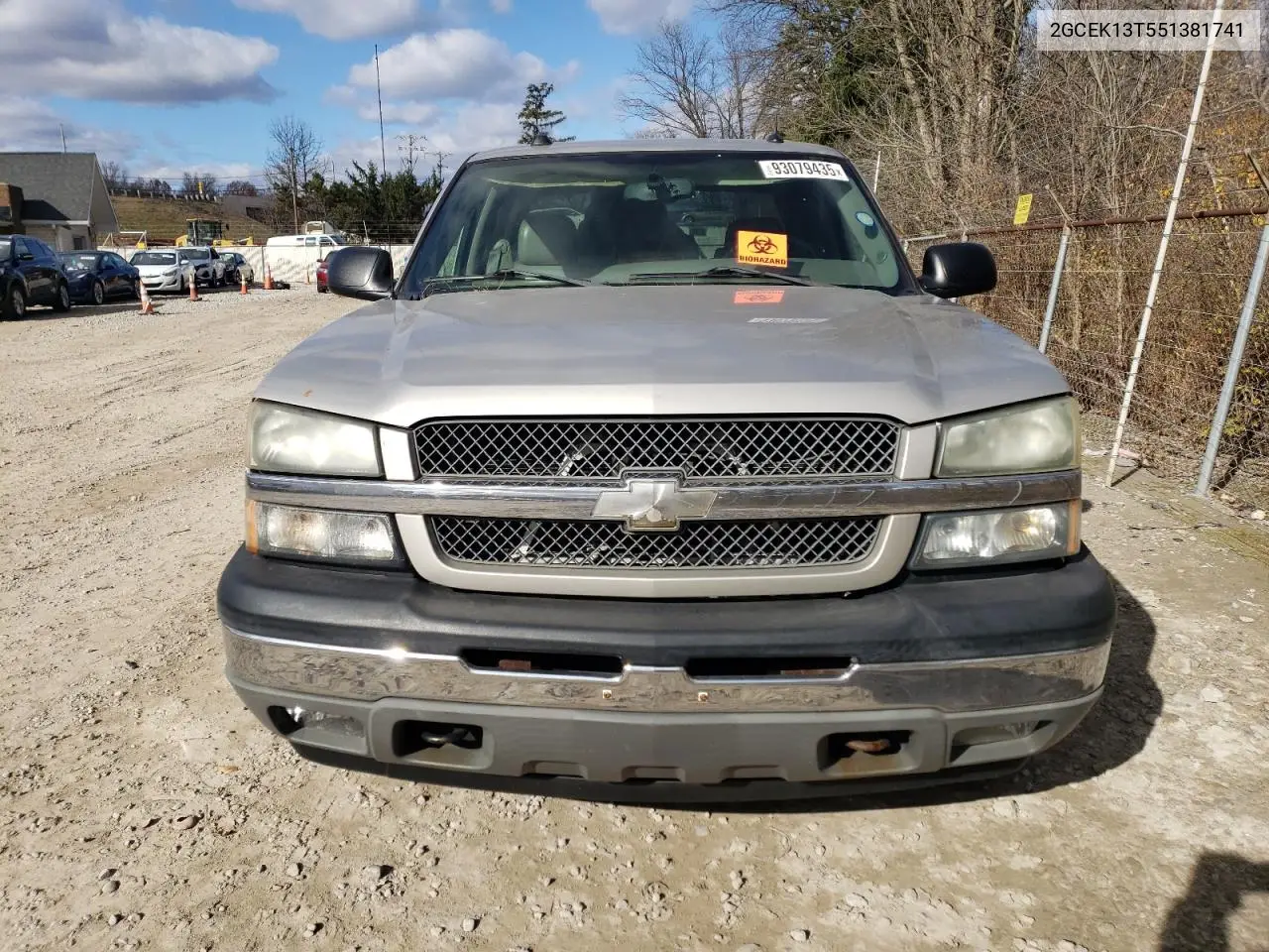 2GCEK13T551381741 2005 Chevrolet Silverado K1500