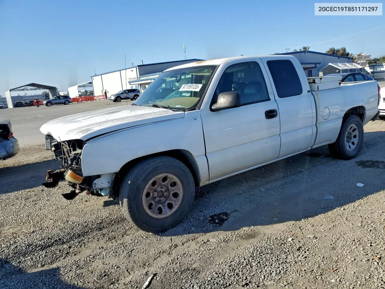 2GCEC19T851171297 2005 Chevrolet Silverado C1500