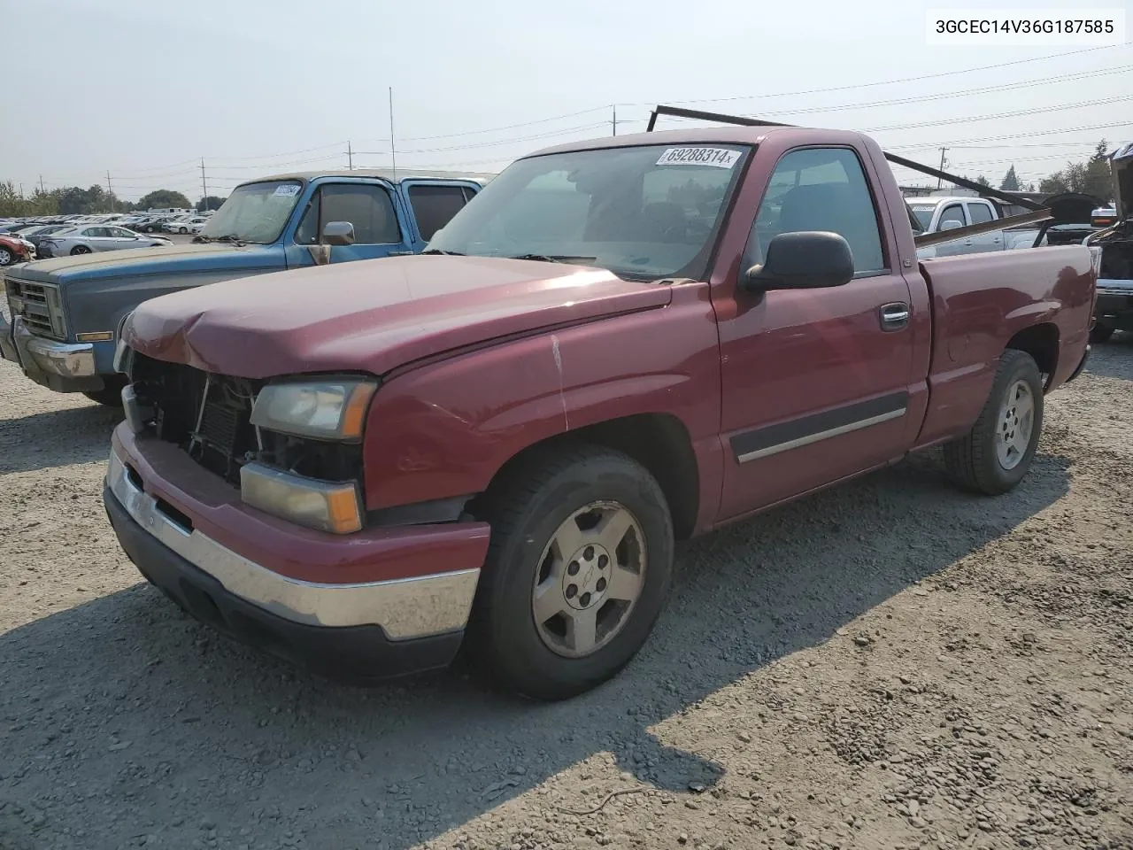 2006 Chevrolet Silverado C1500 VIN: 3GCEC14V36G187585 Lot: 69288314