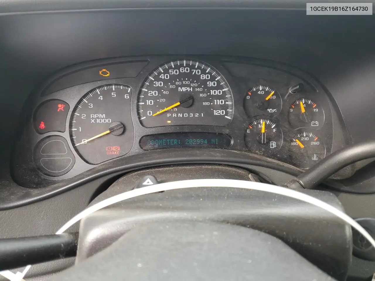 1GCEK19B16Z164730 2006 Chevrolet Silverado K1500