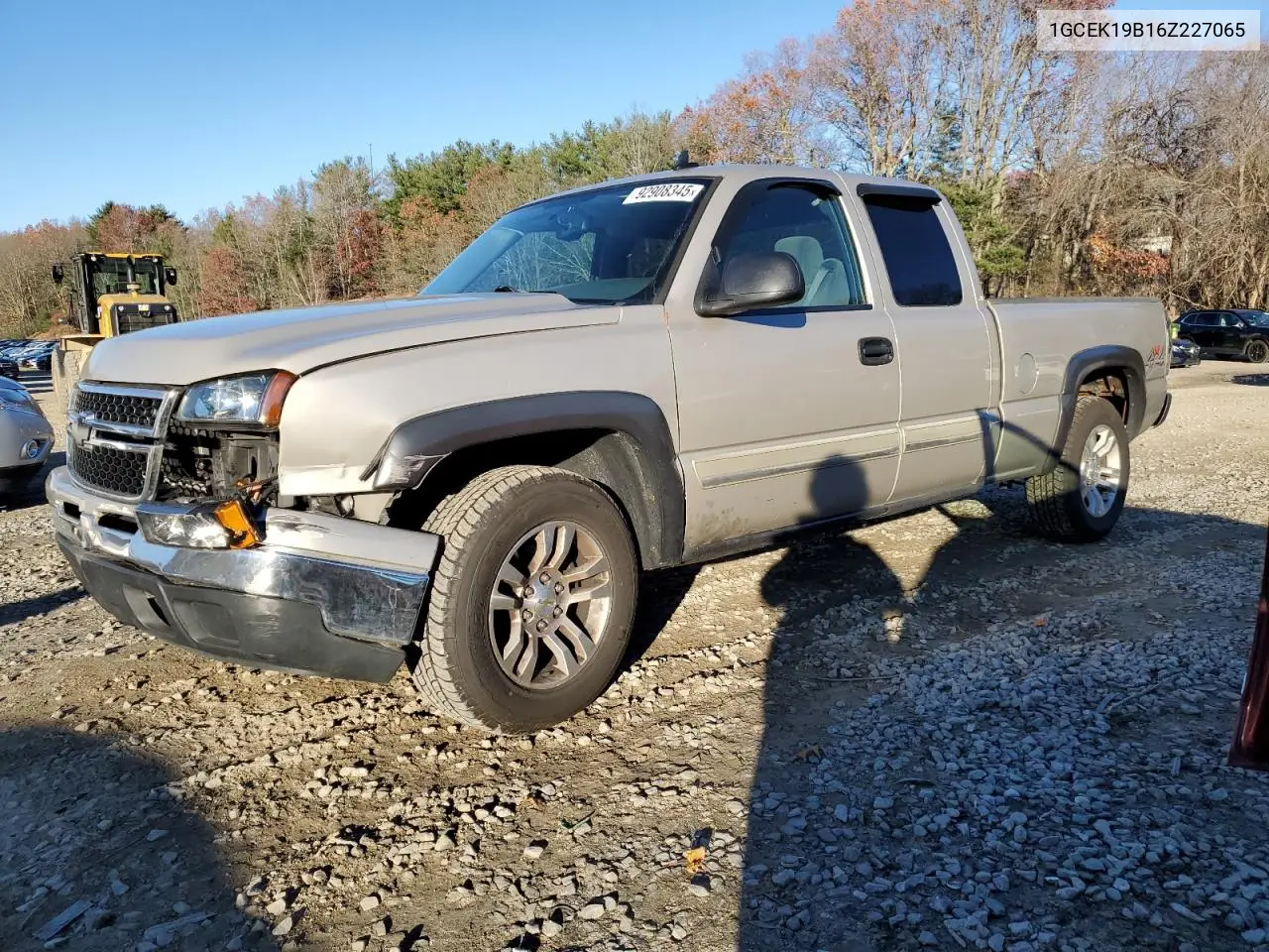 1GCEK19B16Z227065 2006 Chevrolet Silverado K1500