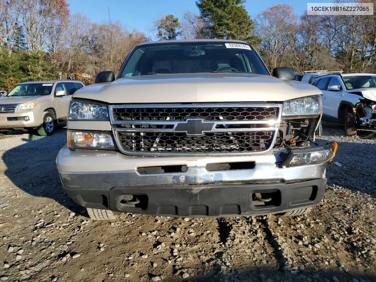 1GCEK19B16Z227065 2006 Chevrolet Silverado K1500