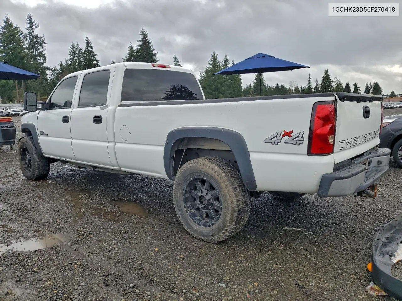 1GCHK23D56F270418 2006 Chevrolet Silverado K2500 Heavy Duty