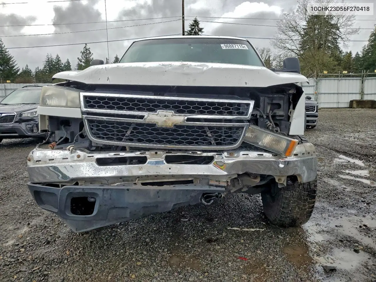 1GCHK23D56F270418 2006 Chevrolet Silverado K2500 Heavy Duty