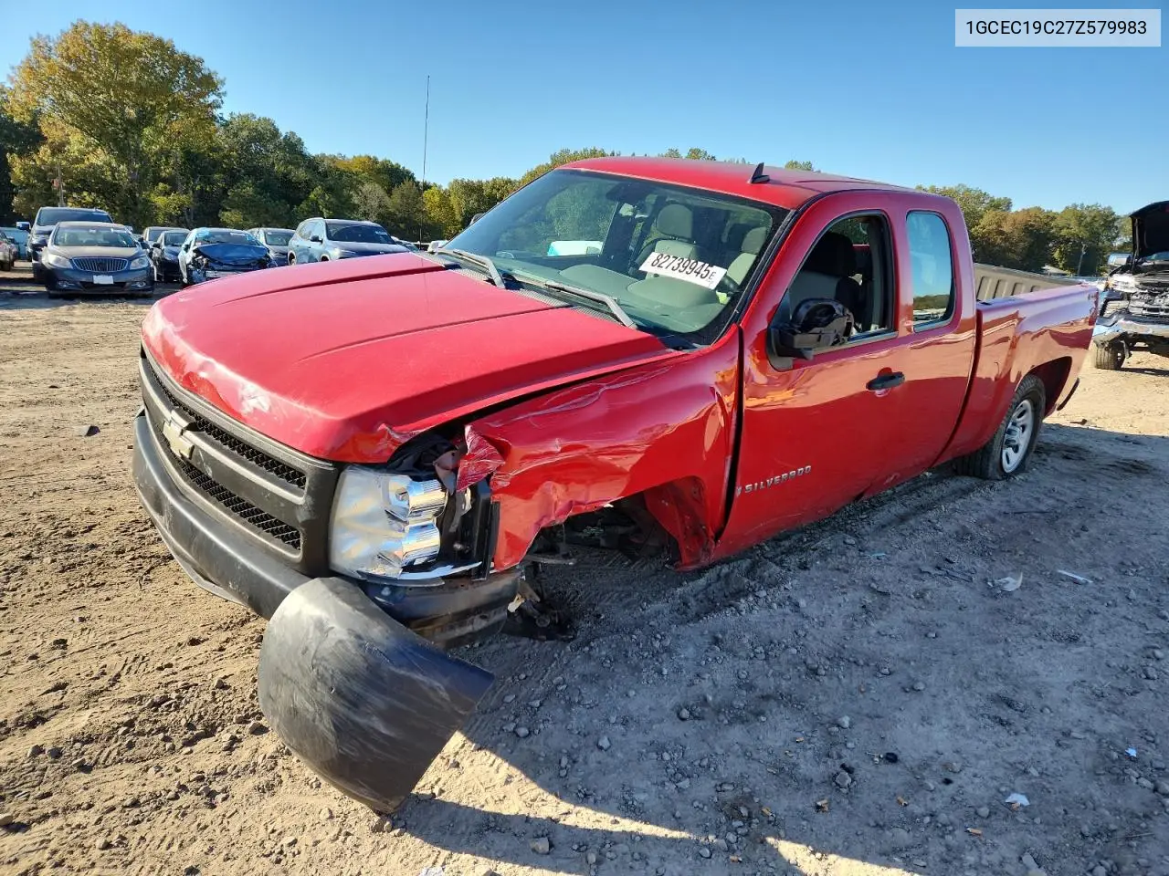 1GCEC19C27Z579983 2007 Chevrolet Silverado C1500