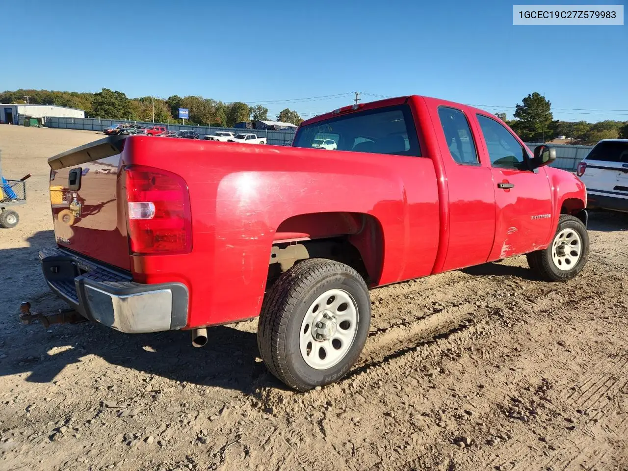 1GCEC19C27Z579983 2007 Chevrolet Silverado C1500
