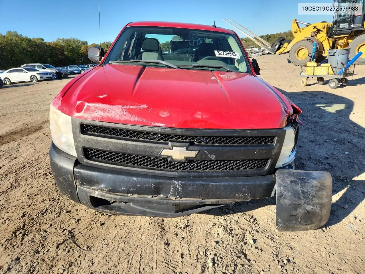 1GCEC19C27Z579983 2007 Chevrolet Silverado C1500