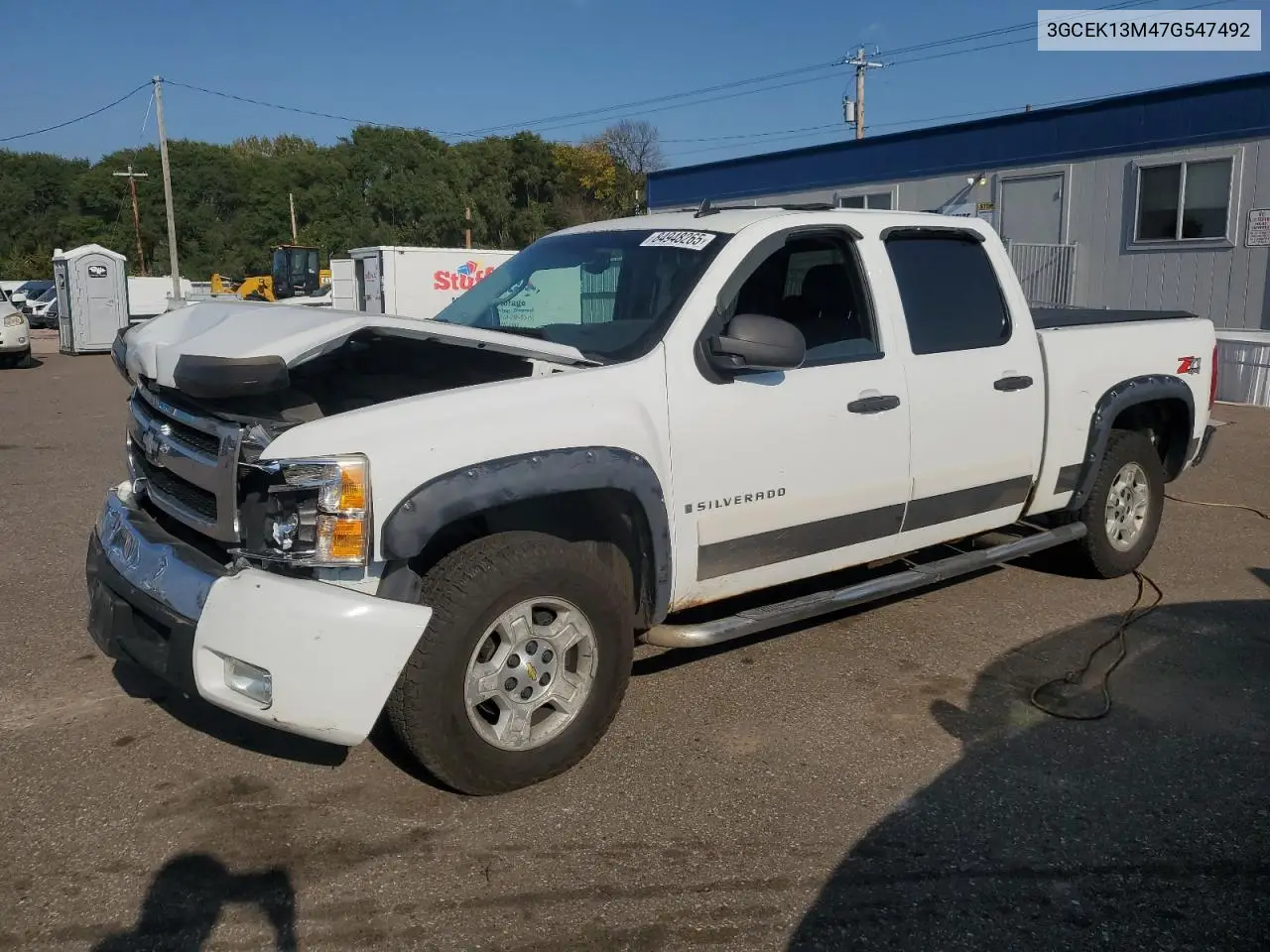 3GCEK13M47G547492 2007 Chevrolet Silverado K1500 Crew Cab