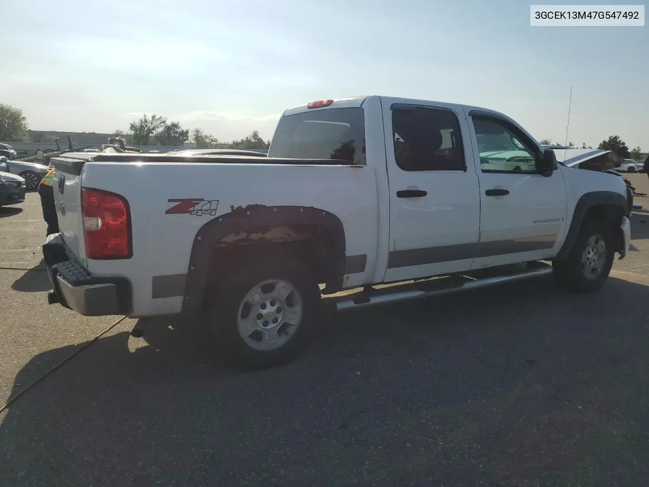 3GCEK13M47G547492 2007 Chevrolet Silverado K1500 Crew Cab