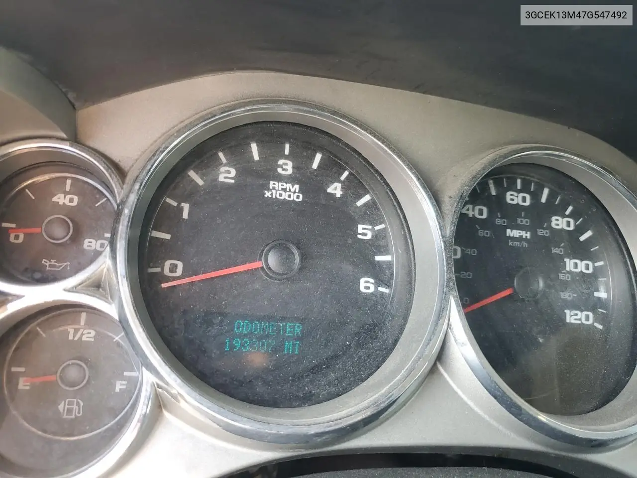 3GCEK13M47G547492 2007 Chevrolet Silverado K1500 Crew Cab