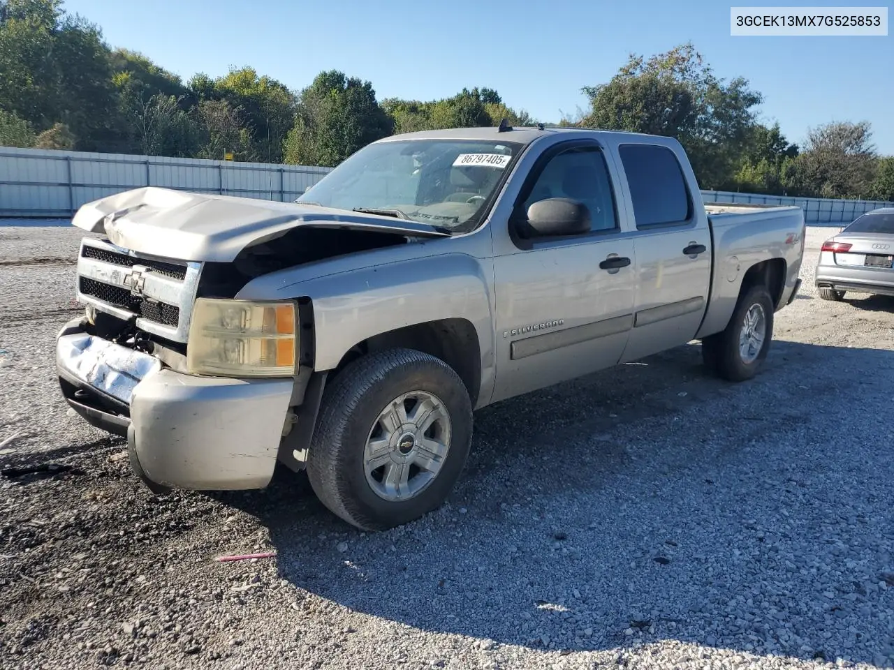 3GCEK13MX7G525853 2007 Chevrolet Silverado K1500 Crew Cab