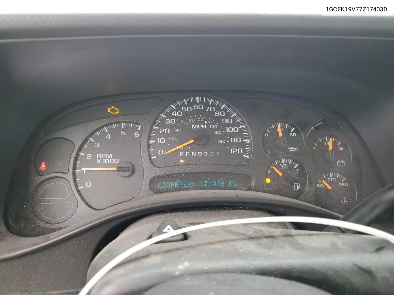 1GCEK19V77Z174030 2007 Chevrolet Silverado K1500 Classic
