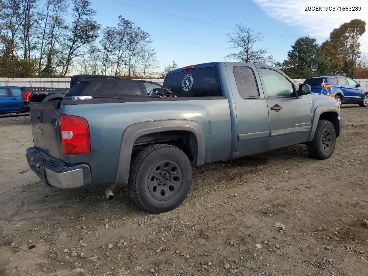 2GCEK19C371663239 2007 Chevrolet Silverado K1500
