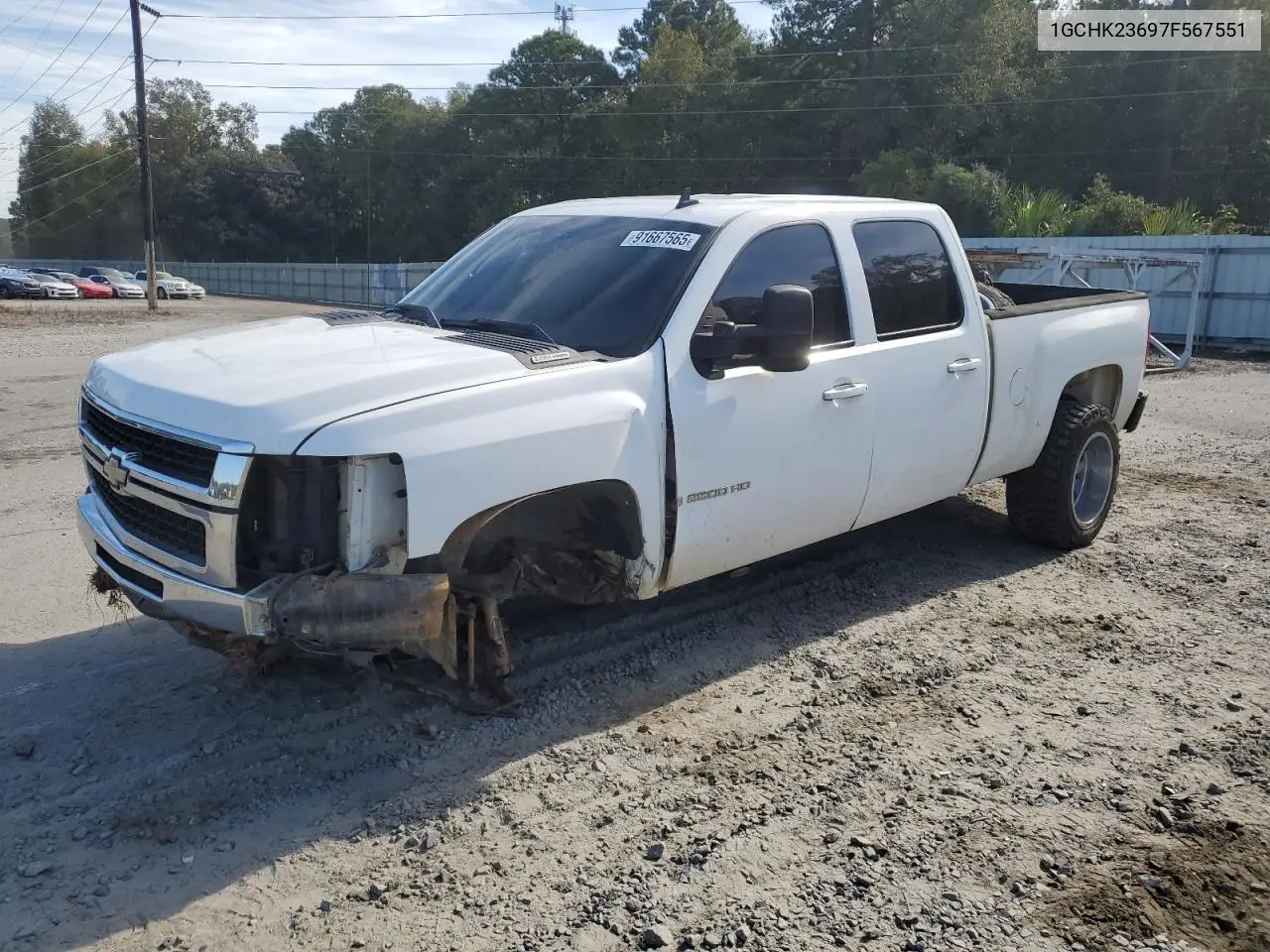 1GCHK23697F567551 2007 Chevrolet Silverado K2500 Heavy Duty