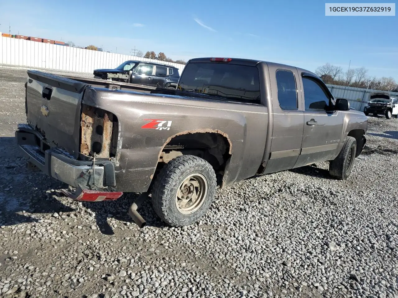 1GCEK19C37Z632919 2007 Chevrolet Silverado K1500