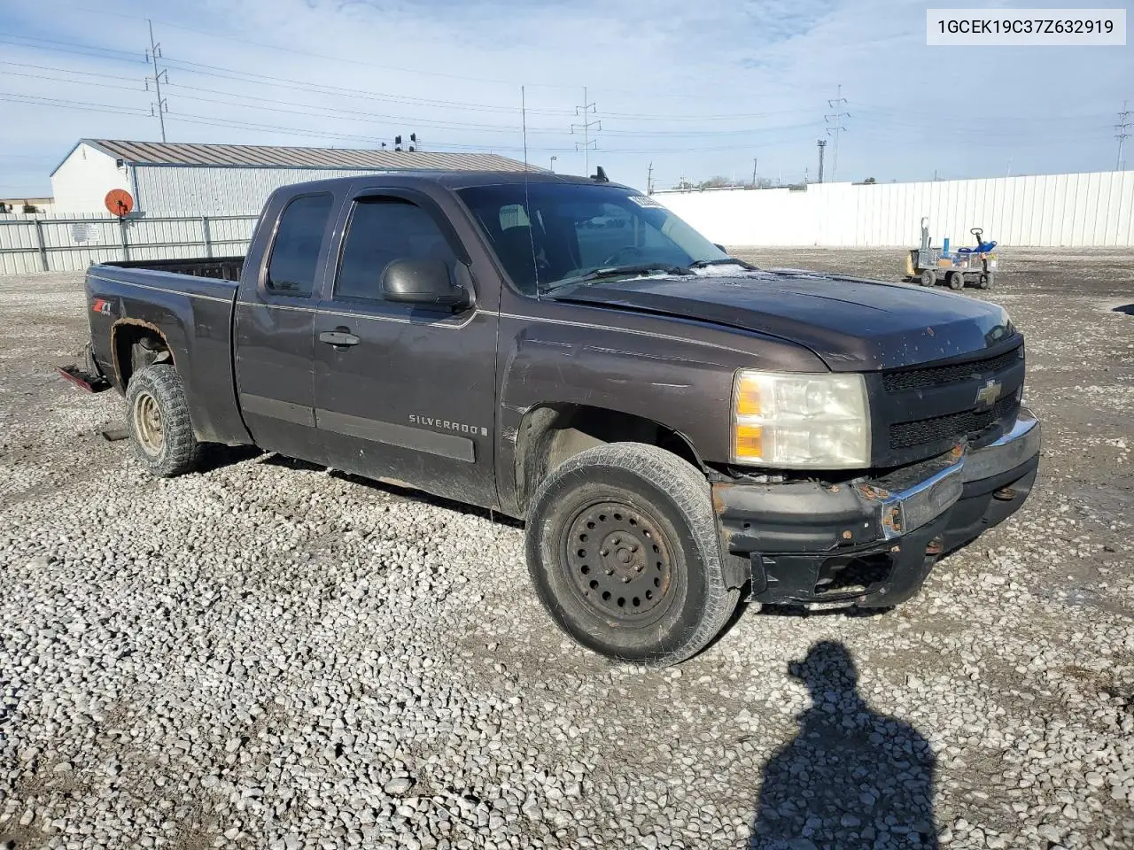 1GCEK19C37Z632919 2007 Chevrolet Silverado K1500