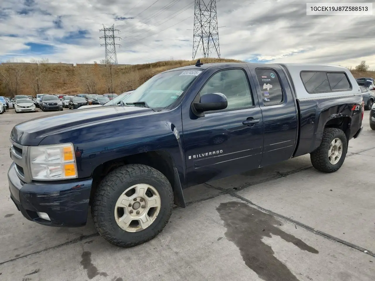 1GCEK19J87Z588513 2007 Chevrolet Silverado K1500